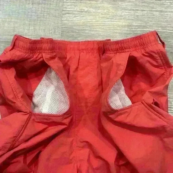 Columbia PFG Back CastGorpcore Fishing Shorts Orange 2XL Mesh Lined Cargo 6" - Picture 5 of 14